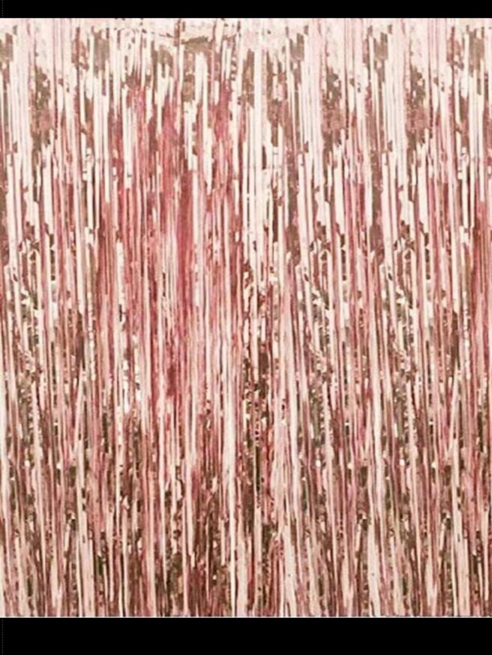 Rose Gold Metallic Fringe Curtain / Backdrop